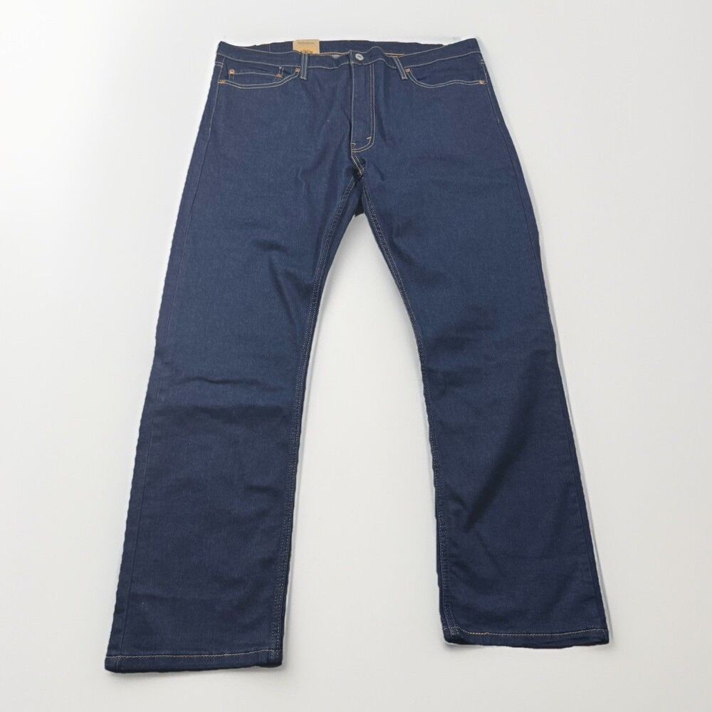 Levi’s 513 Slim Straight Jeans Men’s 38x32 Dark Wash Stretch Denim NWT
